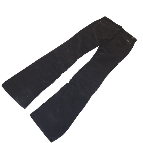 7 For All Mankind Black Kimmie Bootcut Corduroy Pants Sz 29 - Picture 3 of 5